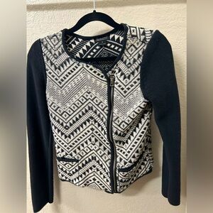 Lucky Brand Cardigan- white and black